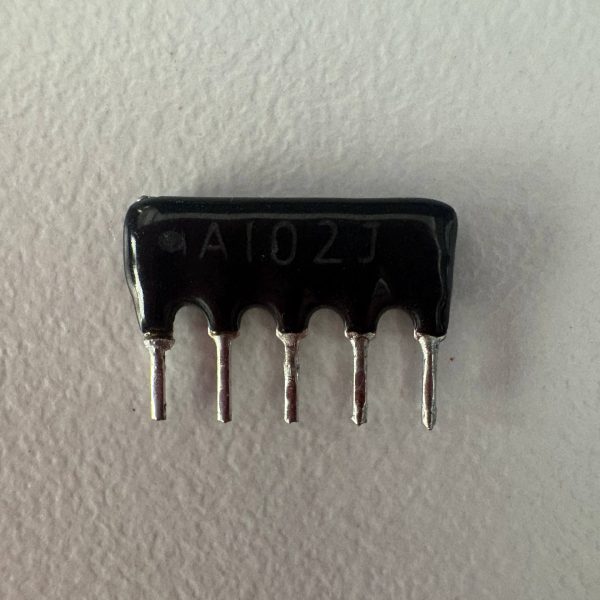 مقاومت شبکه‌ای SIP پنج پین 1kΩ ±5%